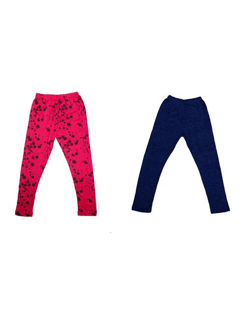 pack of 2 multi colored printed legging - 19844623 - Very Small Image - 1