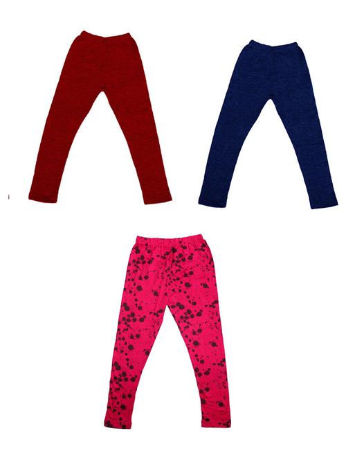 pack of 3 multi colored printed legging - 19844626 - Very Small Image - 1