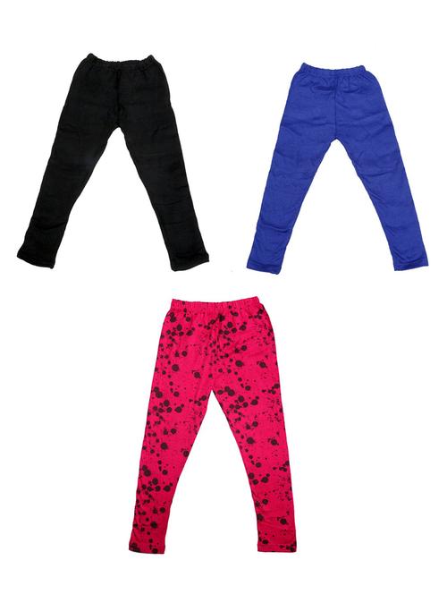 pack of 3 multi colored printed legging - 19844638 - Very Small Image - 1