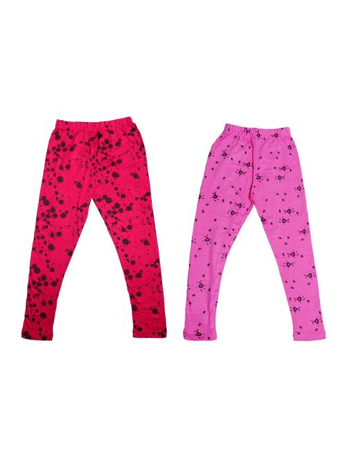 pack of 2 multi colored printed legging - 19844654 - Very Small Image - 1