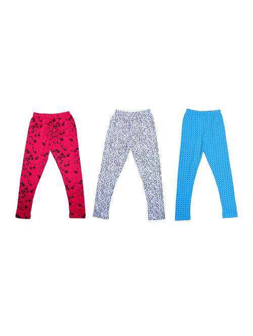 pack of 3 multi colored printed legging - 19844675 - Very Small Image - 1