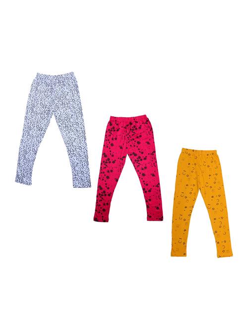 pack of 3 multi colored printed legging - 19844678 - Very Small Image - 1