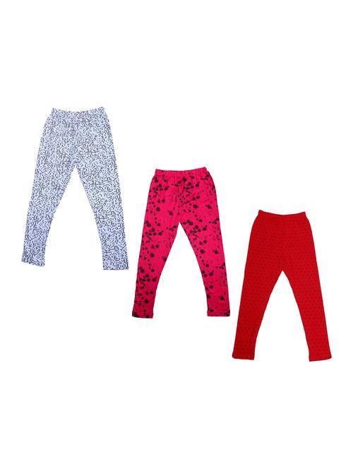 pack of 3 multi colored printed legging - 19844680 - Very Small Image - 1