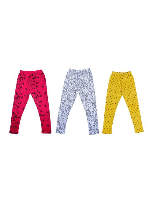 pack of 3 multi colored printed legging - 19844681 - Very Small Image - 1