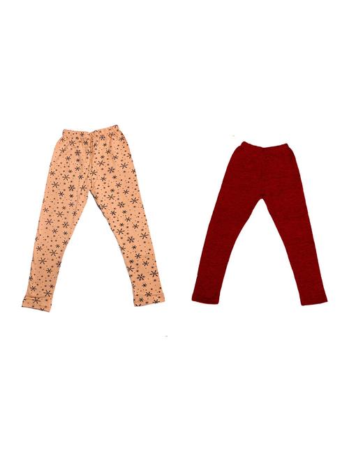 pack of 2 multi colored printed legging - 19844694 - Very Small Image - 1
