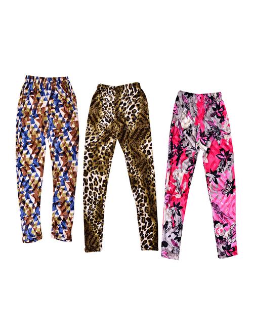 girls pack of 3 leggings - 19844846 - Very Small Image - 1