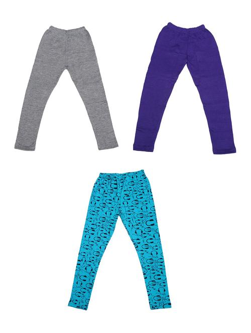 girls pack of 3 leggings - 19844860 - Very Small Image - 1