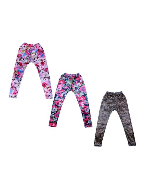 girls pack of 3 leggings - 19844951 - Very Small Image - 1