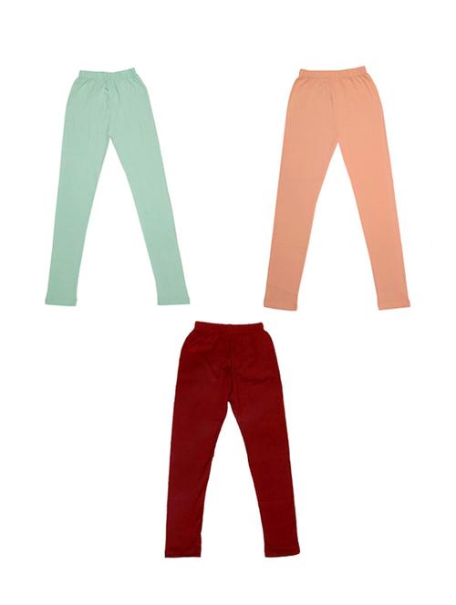 set of 3 cotton legging - 19845459 - Very Small Image - 1