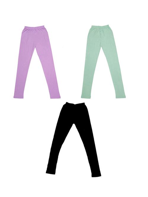 set of 3 cotton legging - 19845515 - Very Small Image - 1
