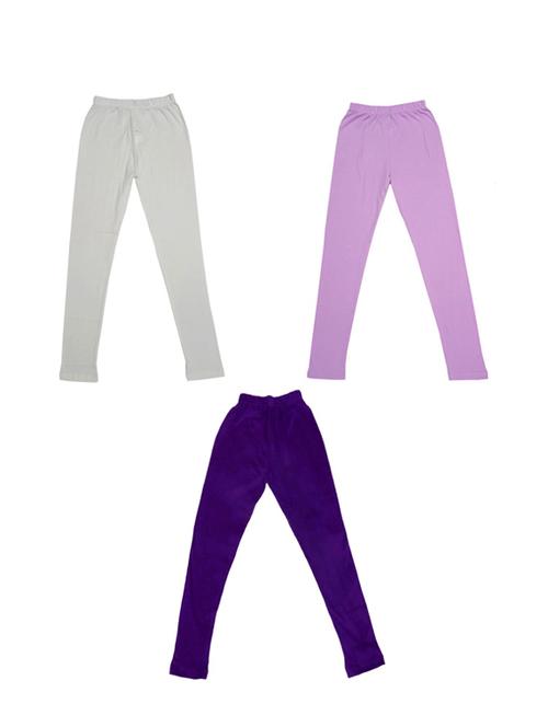 set of 3 cotton legging - 19845558 - Very Small Image - 1