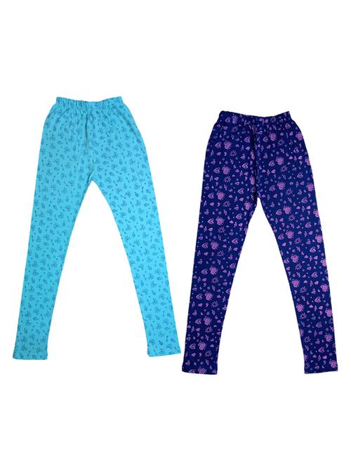 pack of 2 multi colored printed legging - 19845588 - Very Small Image - 1