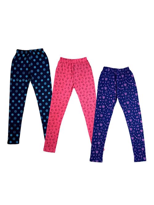 pack of 3 multi colored printed legging - 19845599 - Very Small Image - 1