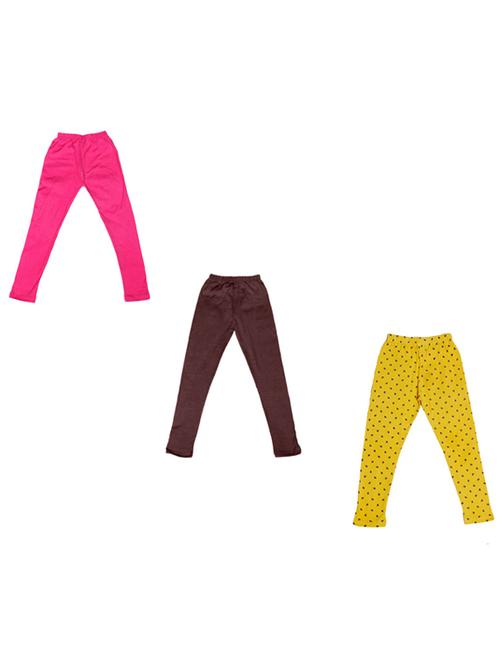 pack of 3 multi colored printed legging - 19845632 - Very Small Image - 1