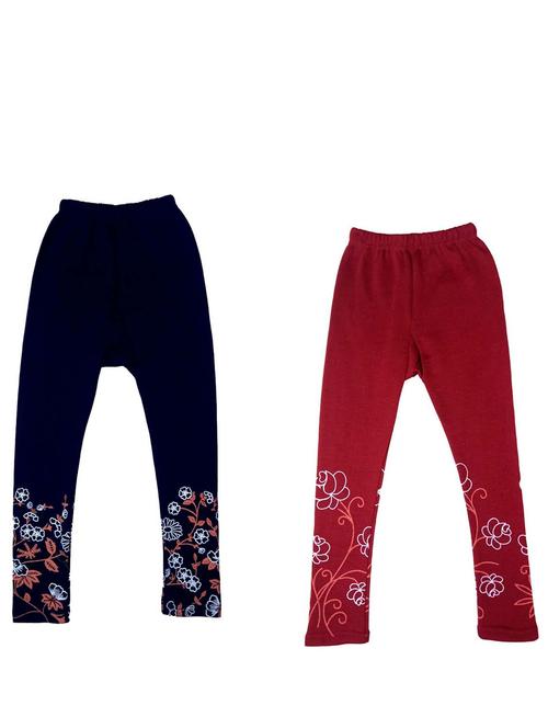 pack of 2 multi colored printed legging - 19845697 - Very Small Image - 1