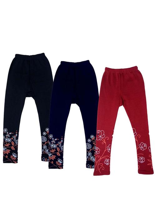 pack of 3 multi colored printed legging - 19845698 - Very Small Image - 1