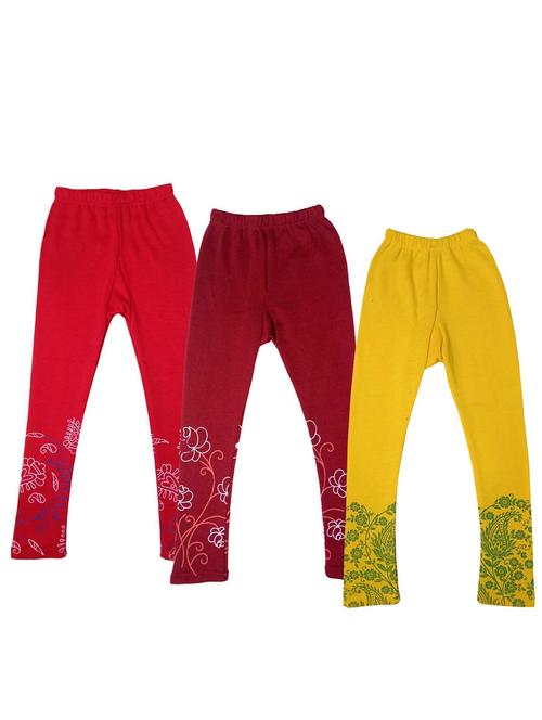 pack of 3 multi colored printed legging - 19845708 - Very Small Image - 1