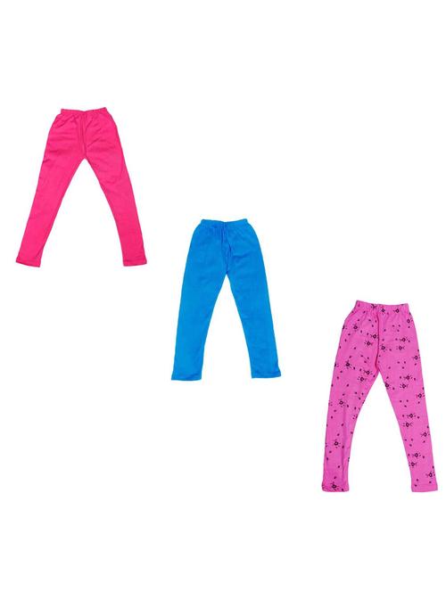 pack of 3 multi colored printed legging - 19845726 - Very Small Image - 1