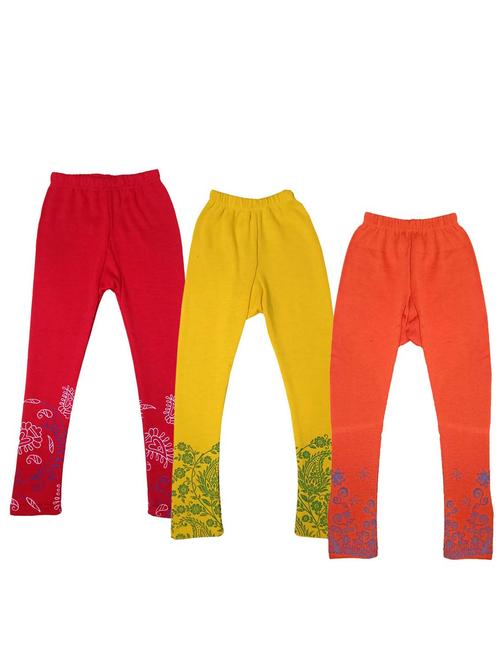 pack of 3 multi colored printed legging - 19845745 - Very Small Image - 1
