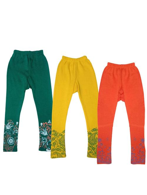 pack of 3 multi colored printed legging - 19845746 - Very Small Image - 1