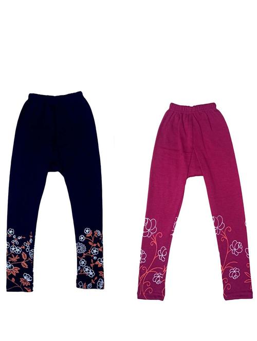 pack of 2 multi colored printed legging - 19845760 - Very Small Image - 1