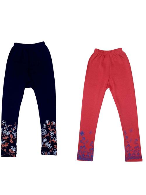 pack of 2 multi colored printed legging - 19845778 - Very Small Image - 1