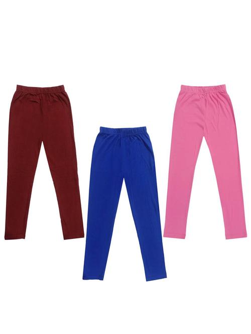girls pack of 3 leggings - 19845972 - Very Small Image - 1