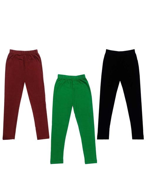girls pack of 3 leggings - 19846124 - Very Small Image - 1