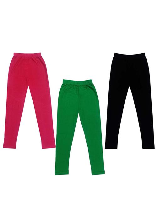 girls pack of 3 leggings - 19846125 - Very Small Image - 1