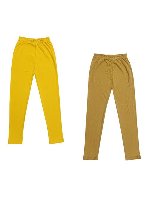 pack of 2 girls solid leggings - 19846337 - Very Small Image - 1