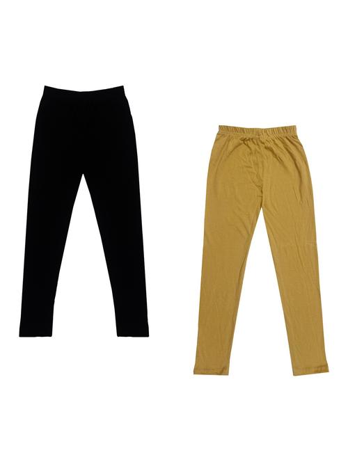 pack of 2 girls solid leggings - 19846341 - Very Small Image - 1