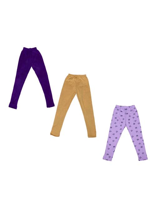 pack of 3 girls solid leggings - 19846352 - Very Small Image - 1