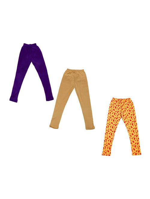 pack of 3 girls leggings - 19846369 - Very Small Image - 1