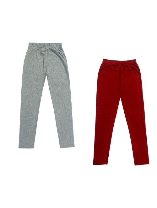 pack of 2 girls solid leggings - 19846387 - Very Small Image - 1