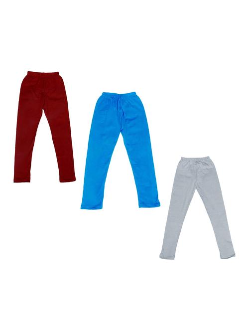 pack of 3 girls solid leggings - 19846400 - Very Small Image - 1