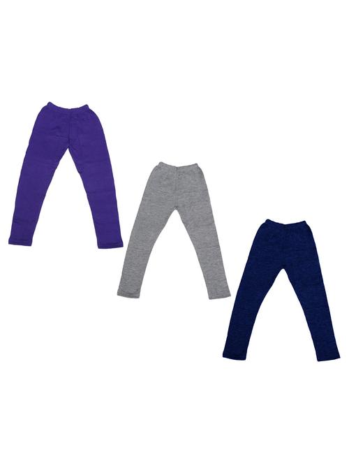 pack of 3 girls solid leggings - 19846440 - Very Small Image - 1