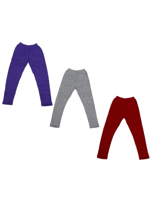 pack of 3 girls solid leggings - 19846441 - Very Small Image - 1
