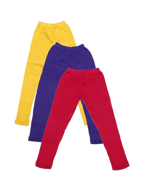 pack of 3 girls solid leggings - 19846455 - Very Small Image - 1