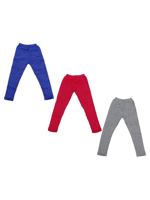 pack of 3 girls solid leggings - 19846469 - Very Small Image - 1