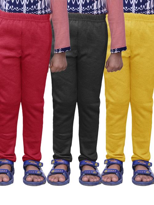 pack of 3 girls solid leggings - 19846544 - Very Small Image - 1