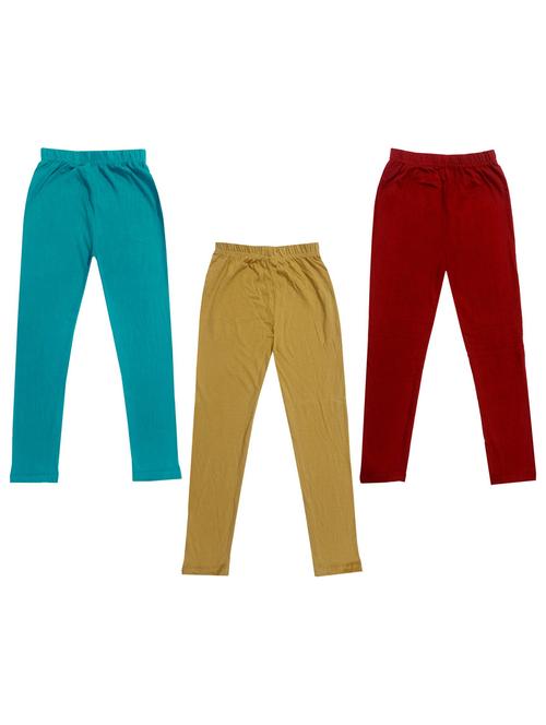pack of 3 solids leggings - 19846645 - Very Small Image - 1