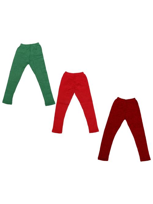 pack of 3 solids leggings - 19846685 - Very Small Image - 1