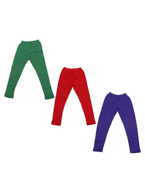pack of 3 solids leggings - 19846688 - Very Small Image - 1