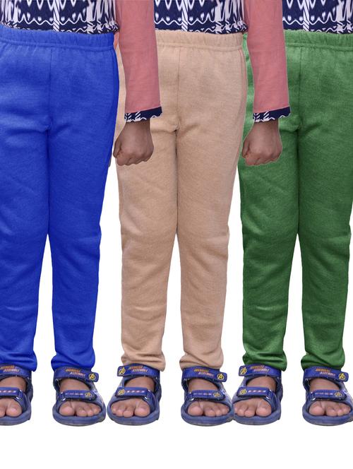 pack of 3 solids leggings - 19846719 - Very Small Image - 1