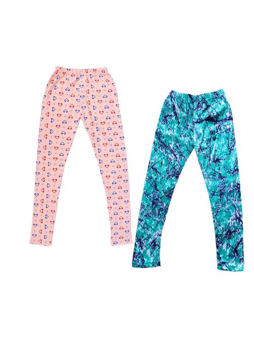pack of 2 printed leggings - 19846733 - Very Small Image - 1