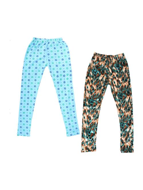 pack of 2 printed leggings - 19846758 - Very Small Image - 1