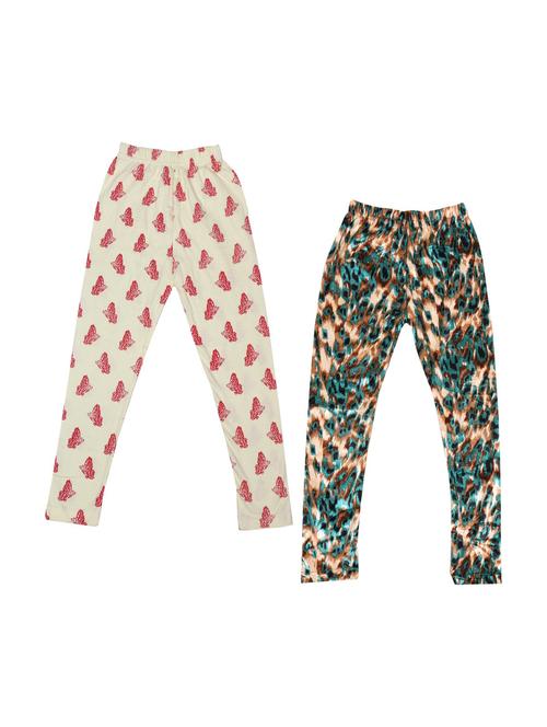 pack of 2 printed leggings - 19846761 - Very Small Image - 1