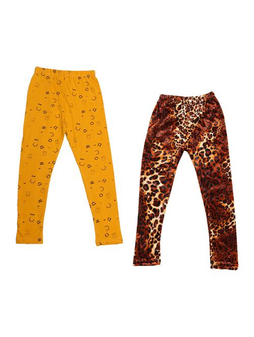 pack of 2 printed leggings - 19846811 - Very Small Image - 1