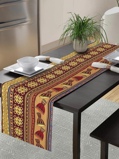 alina decor digital printed 6 to 8 seater table runner 13 x 60 inch - 19846870 - Very Small Image - 1