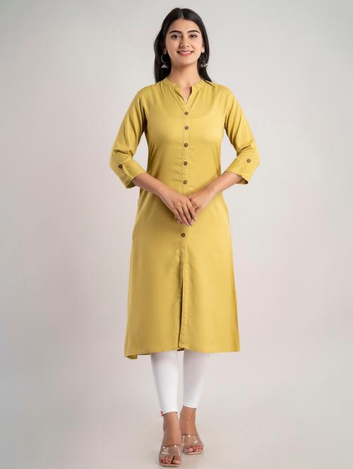 women's front slit kurta - 19847268 - Very Small Image - 1